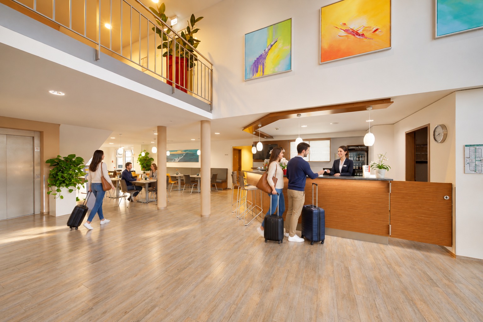 Lobby des EuroHotel Friedberg